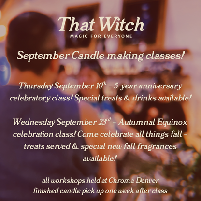 Candle Making Workshop!